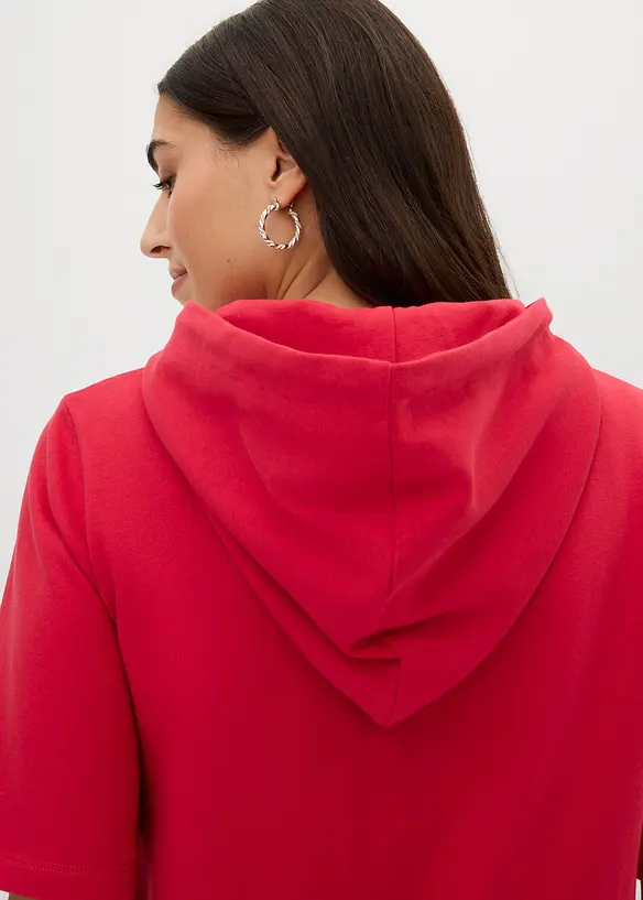 Hettegenser i bomullsmiks, bonprix