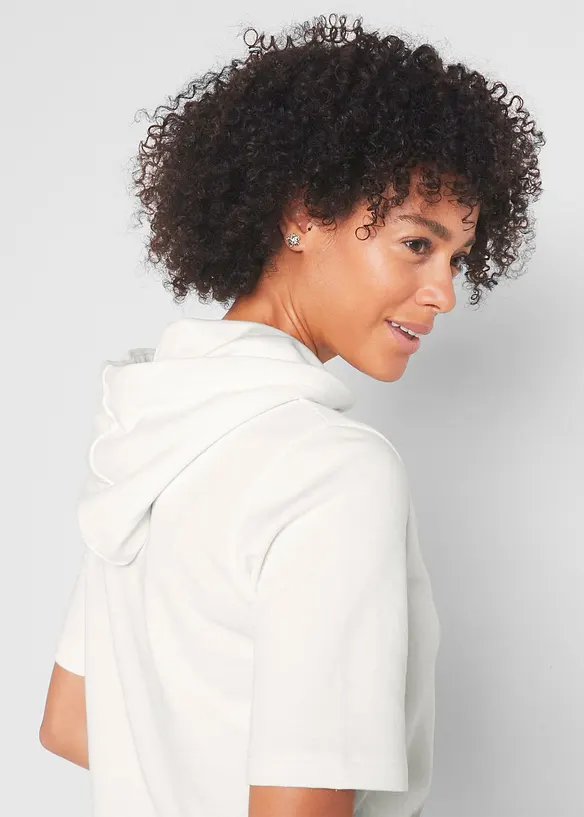 Hettegenser i bomullsmiks, bonprix