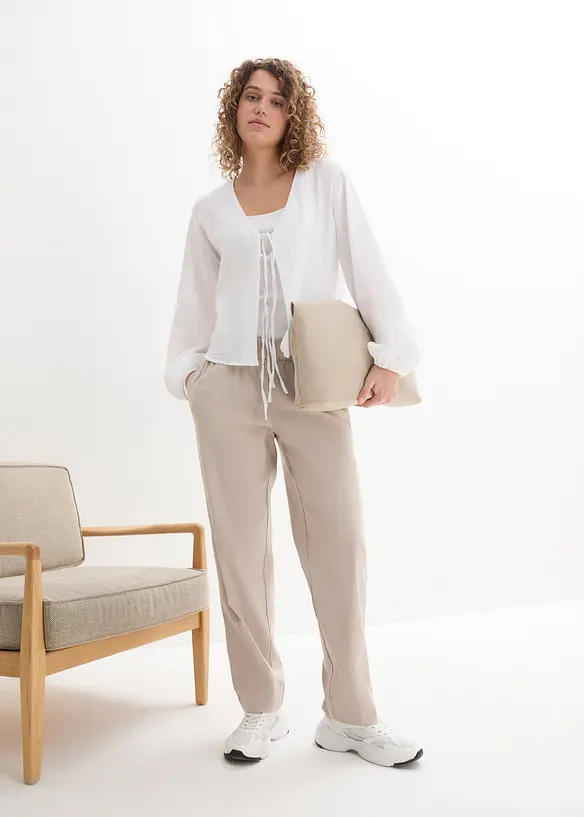 Bolero i musselin, bonprix