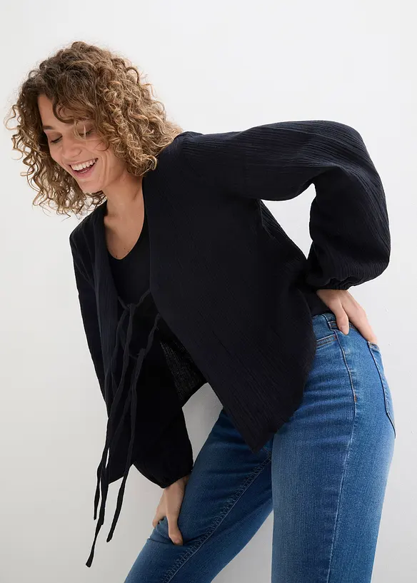 Bolero i musselin, bonprix