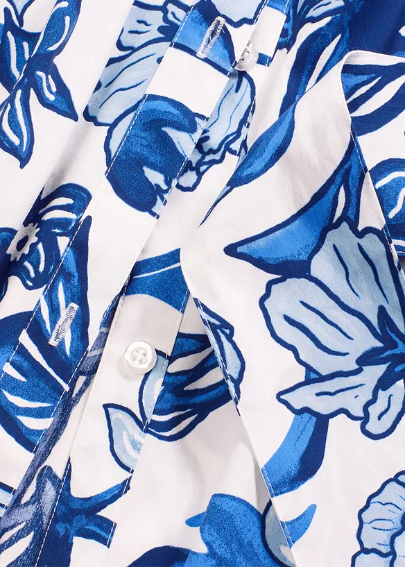 Skjortekjole i bomullsmiks, bonprix