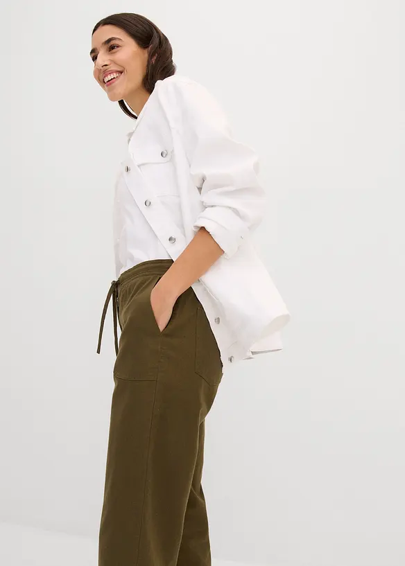 Linbukse, 3/4-lang, bonprix