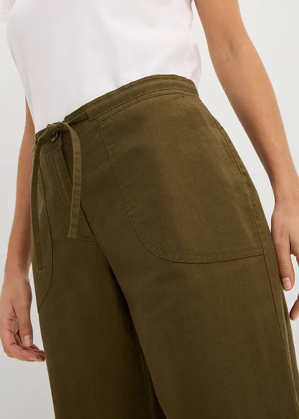 Linbukse, 3/4-lang, bonprix