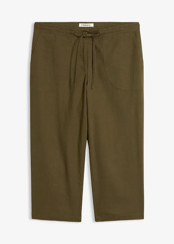 Linbukse, 3/4-lang, bonprix