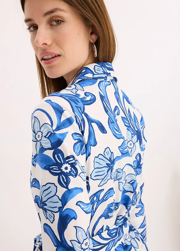 Skjortekjole i bomullsmiks, bonprix