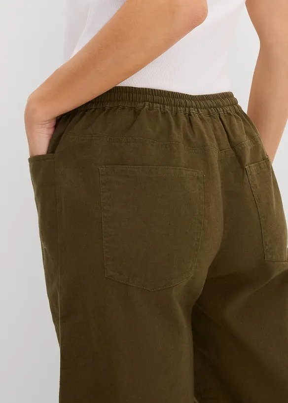 Bermudashorts med lin, bonprix