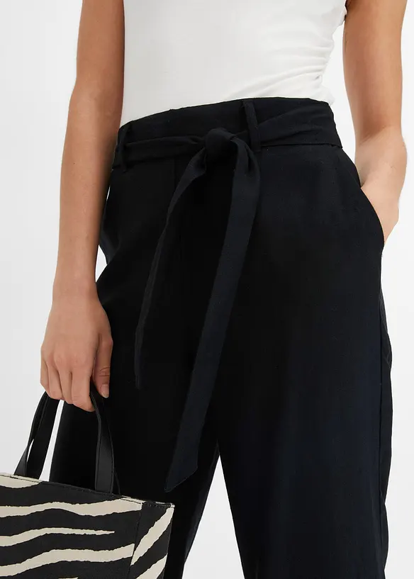 Culotte i luftig linmiks, bonprix