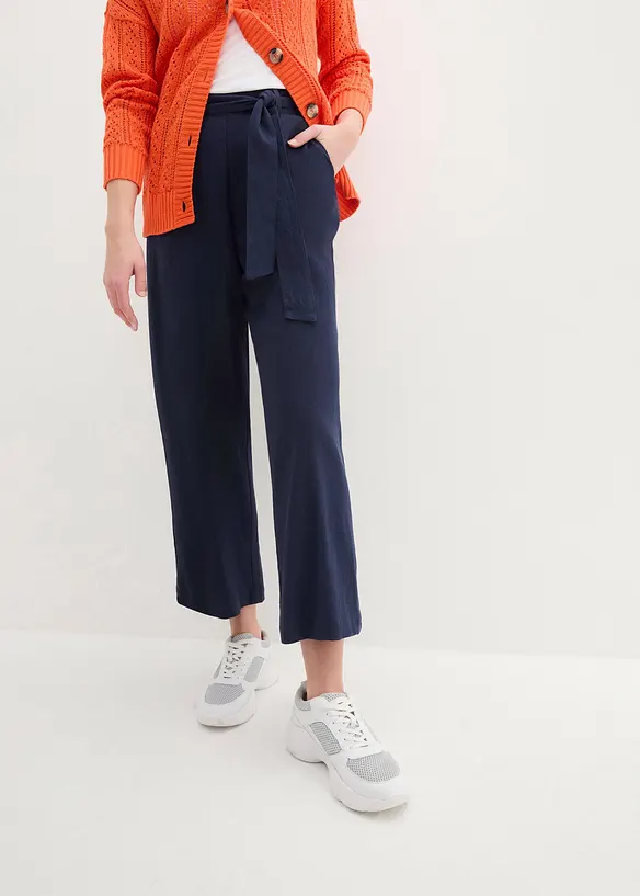 Culotte i luftig linmiks, bonprix
