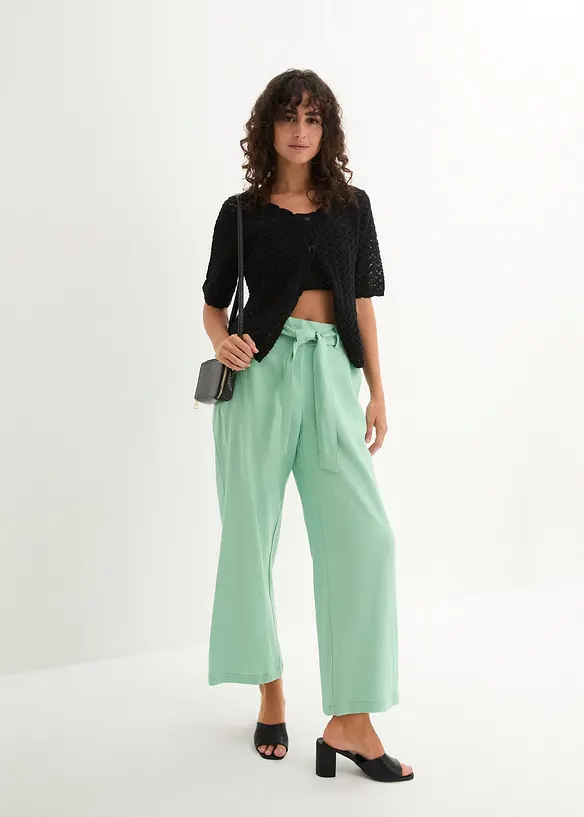 Culotte i luftig linmiks, bonprix
