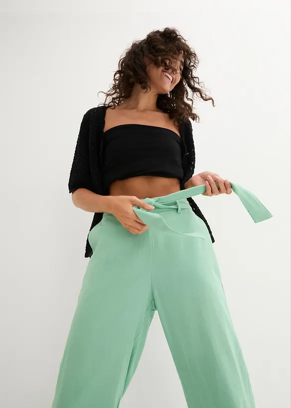 Culotte i luftig linmiks, bonprix