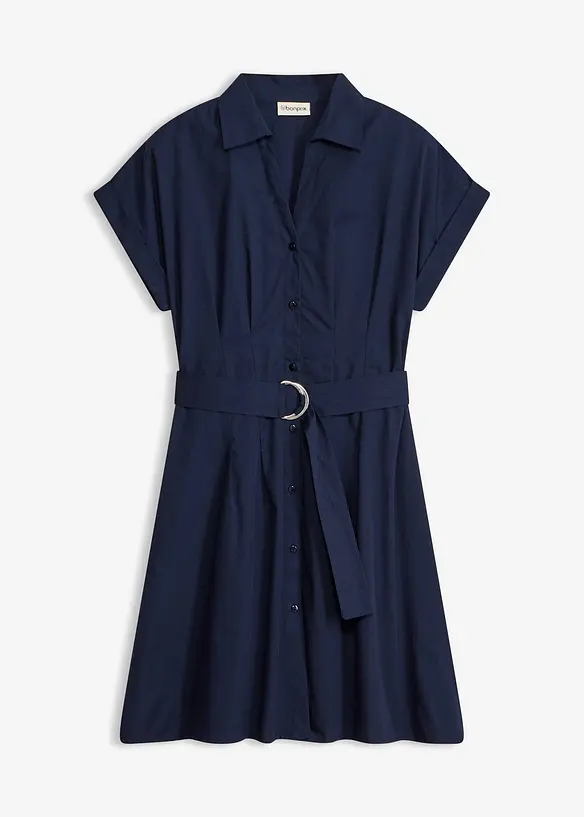 Skjortekjole i 100% bomull, bonprix