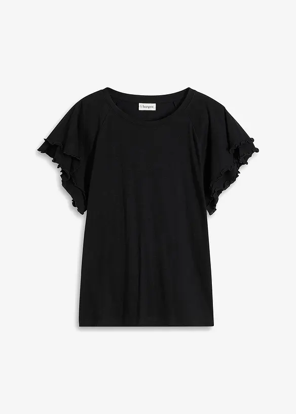 Topp med korte, vide ermer, bonprix