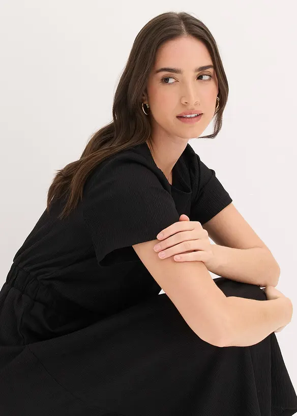 Utsvingt jerseykjole, bonprix