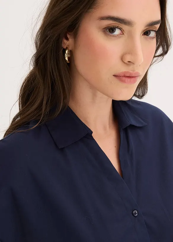 Skjortekjole i 100% bomull, bonprix