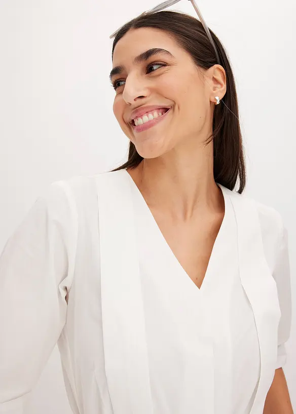 Bluse i 100% bomull, bonprix