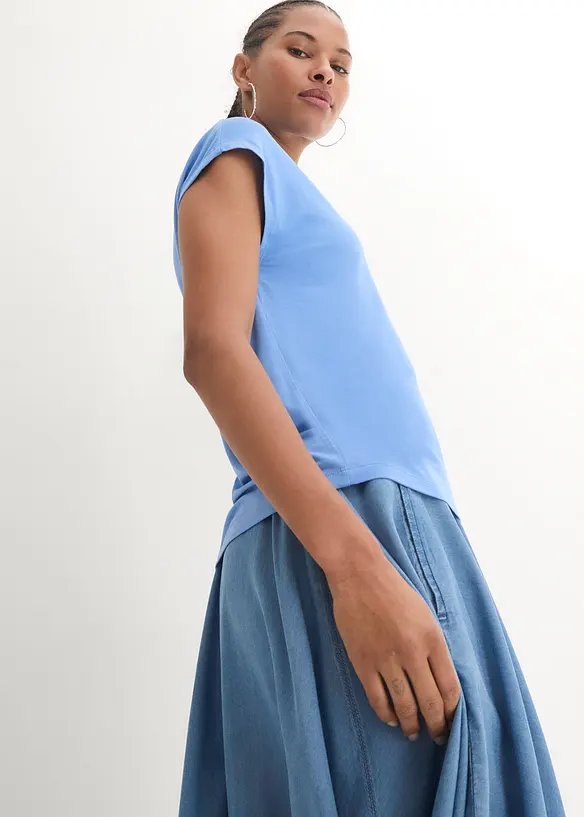 T-skjorte i myk viskose, bonprix