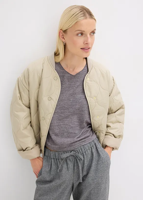 Kort topp i boxy passform, bonprix