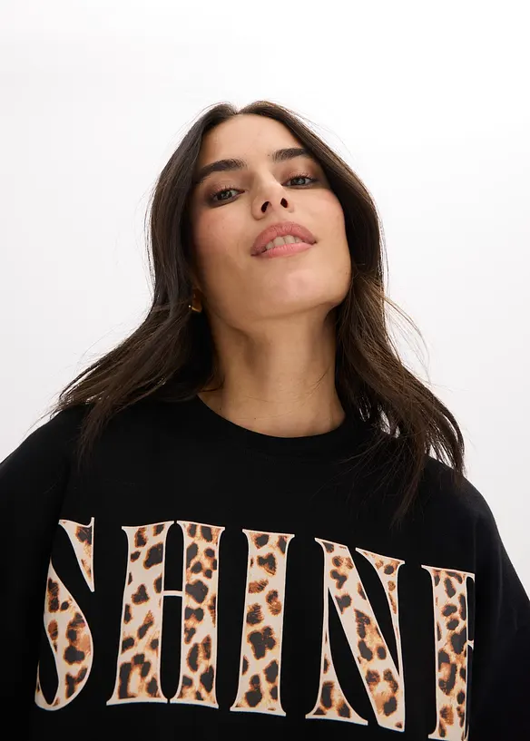 Kort T-skjorte i 100% &oslash;kologisk bomull, bonprix