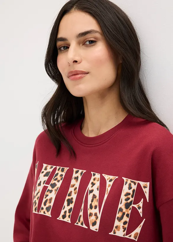 Kort T-skjorte i 100% &oslash;kologisk bomull, bonprix