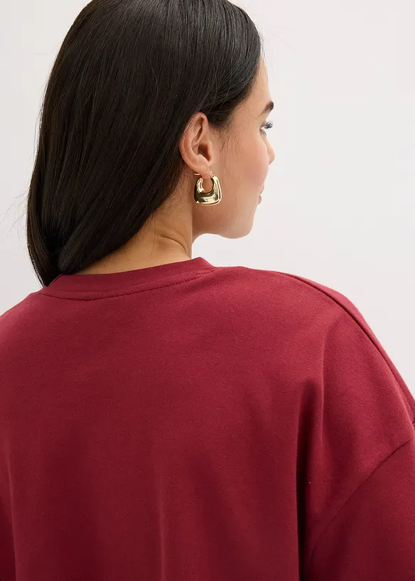 Kort T-skjorte i 100% &oslash;kologisk bomull, bonprix