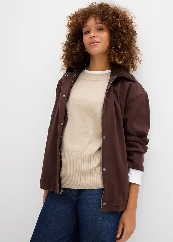 Oversized, strikket vest, bonprix