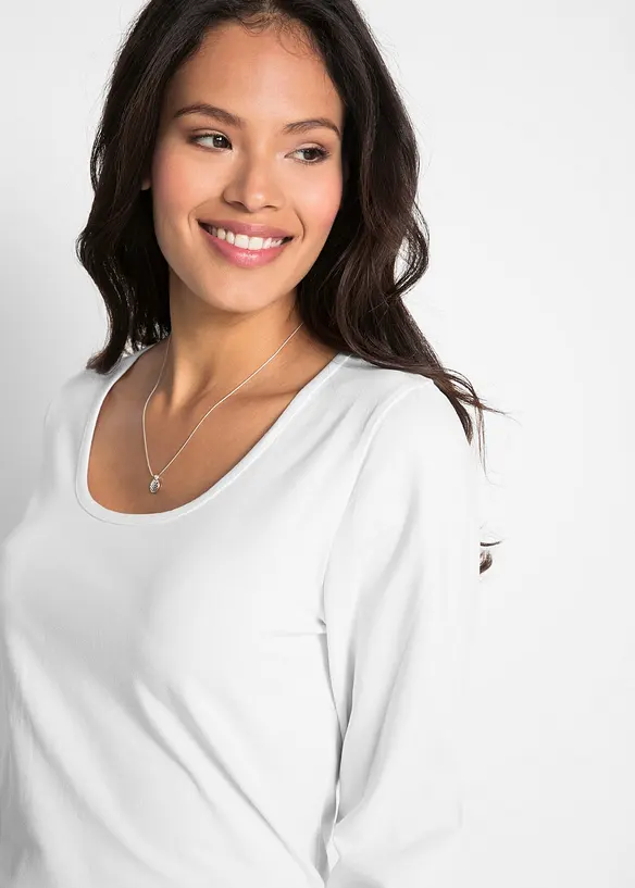 Figurn&aelig;r, langermet topp, bonprix