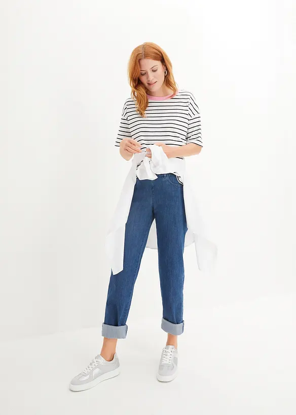 Oversized T-skjorte i 100% &oslash;kologisk bomull, bonprix