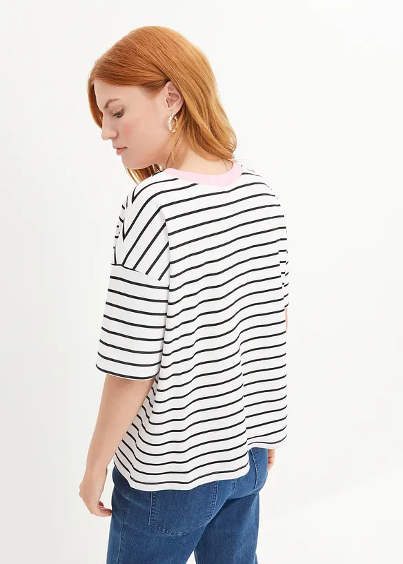 Oversized T-skjorte i 100% &oslash;kologisk bomull, bonprix