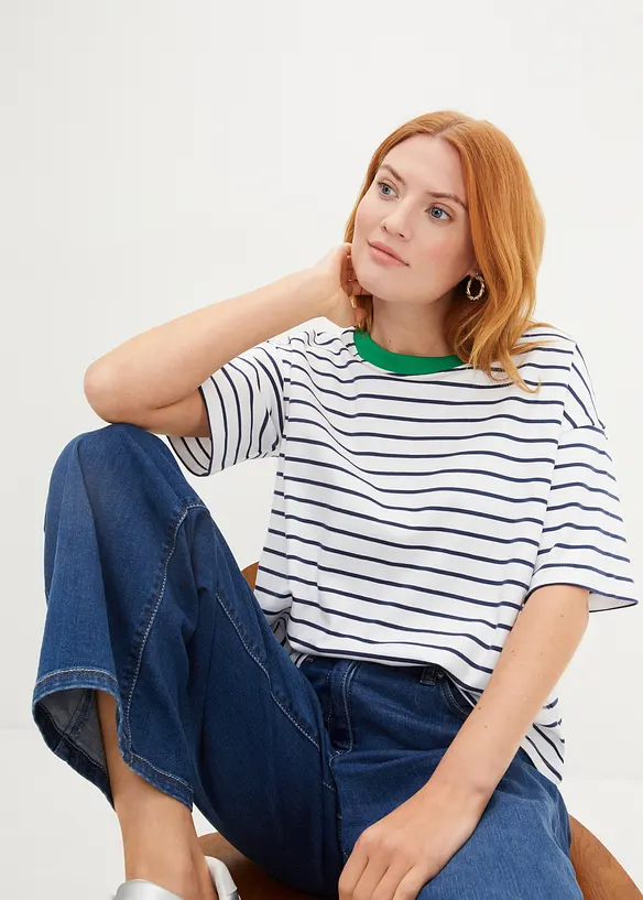 T-skjorte i 100% &oslash;kologisk bomull, bonprix