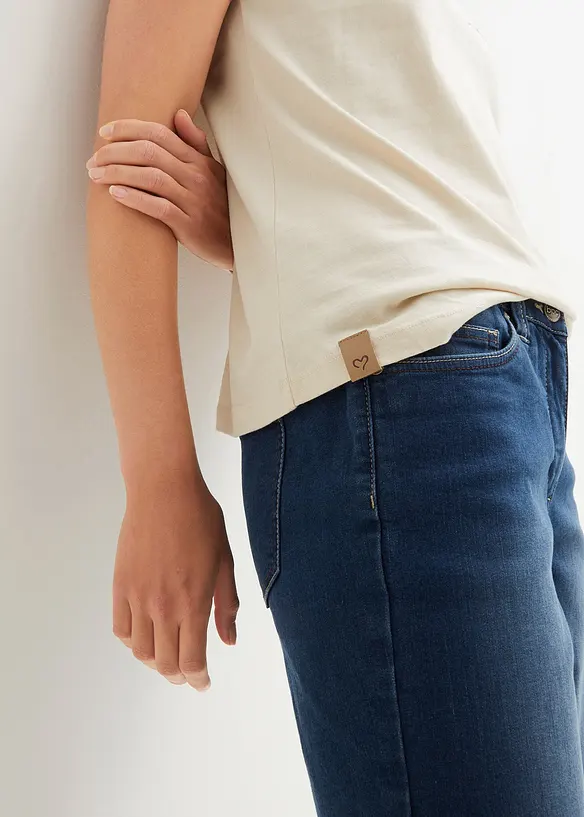 T-skjorte med broderi, bonprix