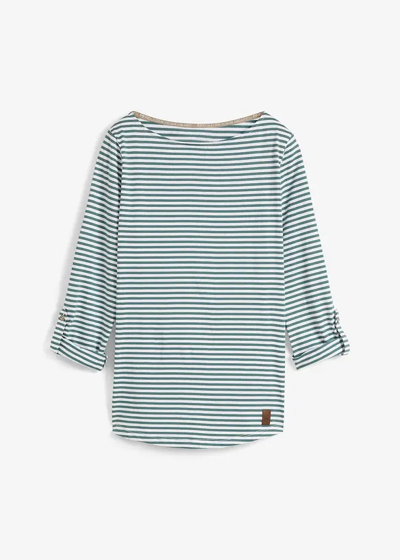 Langermet topp i 100% bomull, bonprix