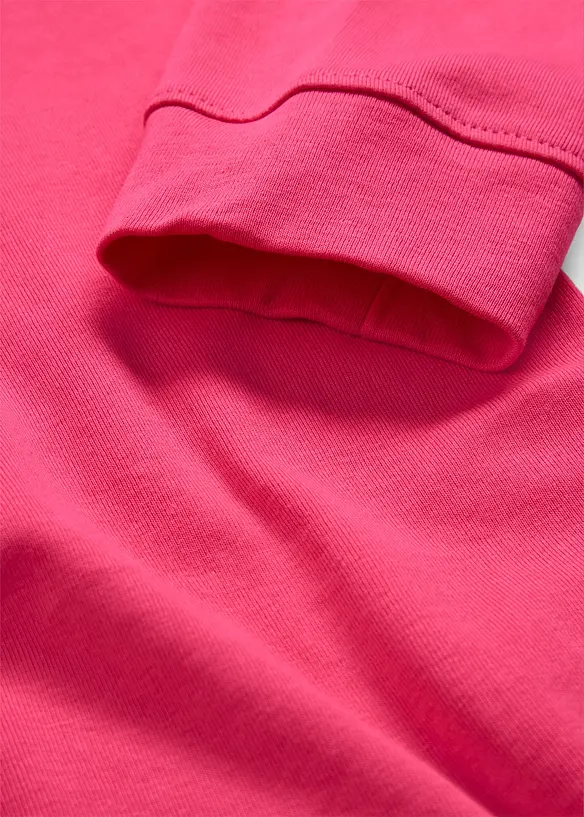 Langermet topp i 100% &oslash;kologisk bomull, bonprix