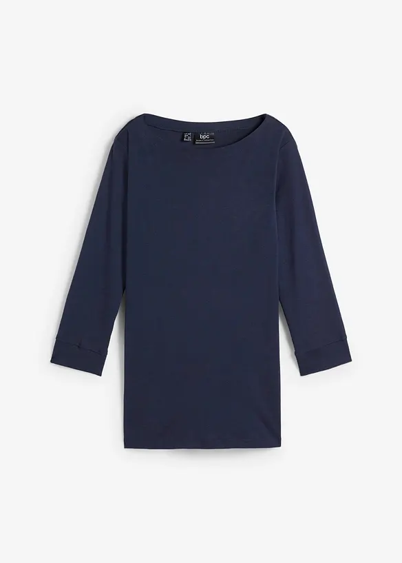 Langermet topp i 100% &oslash;kologisk bomull, bonprix