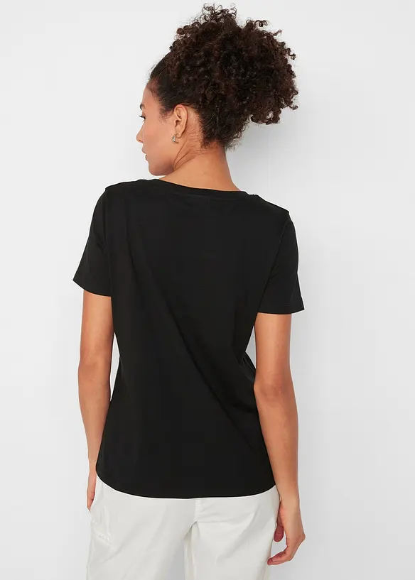 T-skjorte av 100% bomull, 2-pack, bonprix