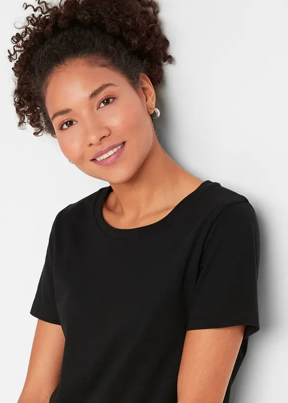 T-skjorte av 100% bomull, 2-pack, bonprix