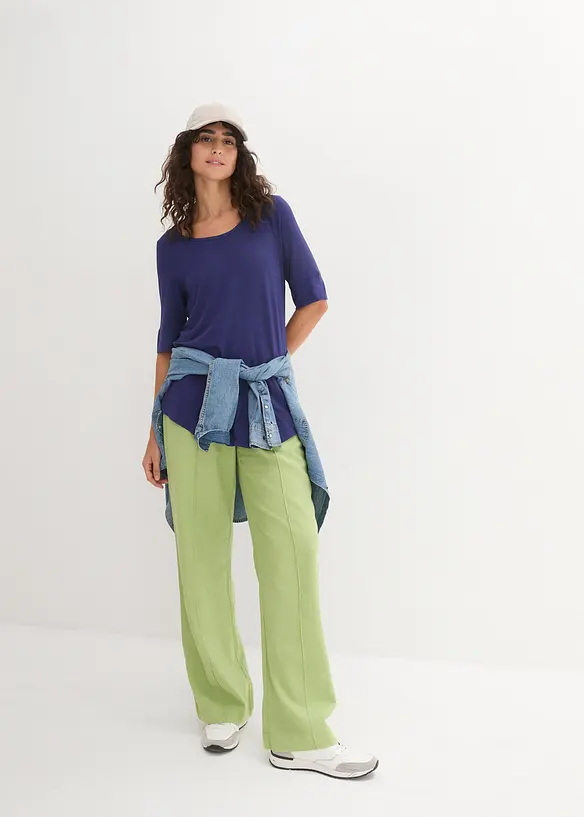 Lang topp av myk viskose, bonprix