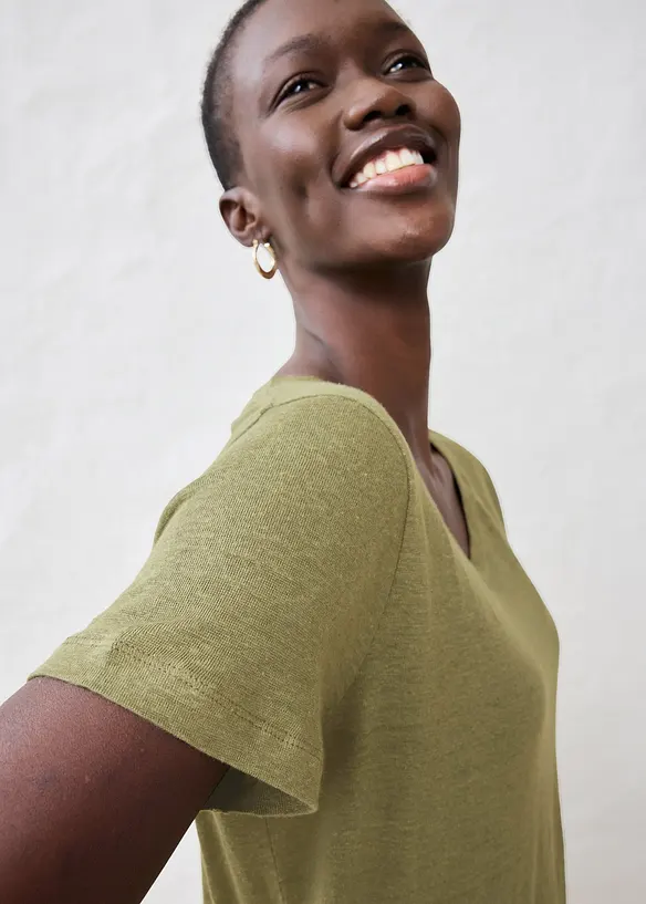 T-skjorte i 100% lin, bonprix