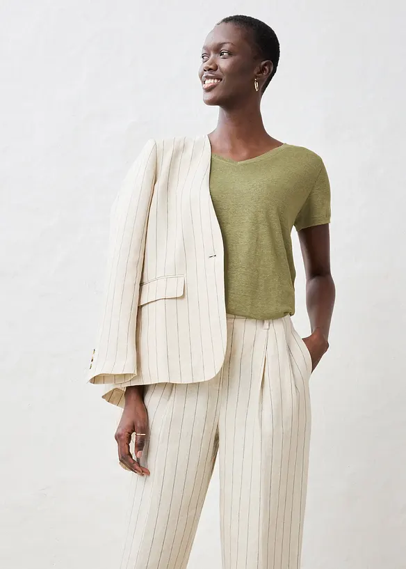 T-skjorte i 100% lin, bonprix