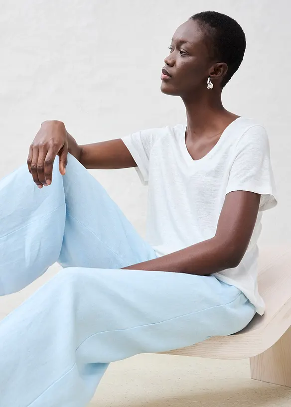 T-skjorte i 100% lin, bonprix