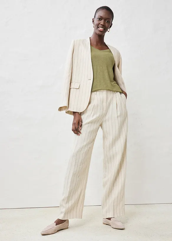 T-skjorte i 100% lin, bonprix