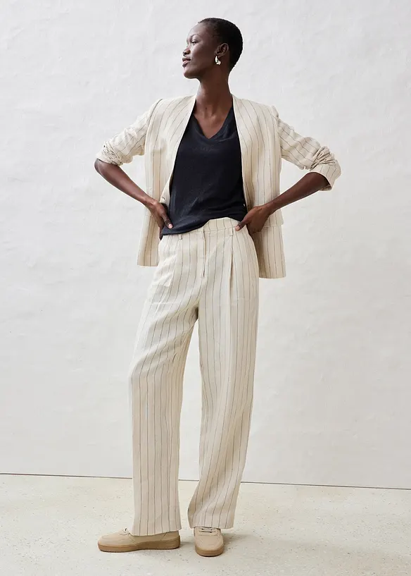 T-skjorte i 100% lin, bonprix