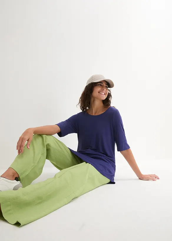 Lang topp av myk viskose, bonprix