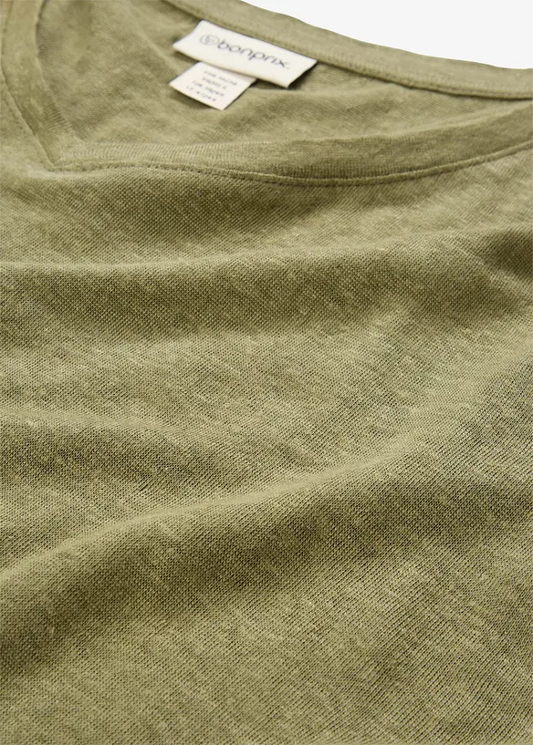 T-skjorte i 100% lin, bonprix