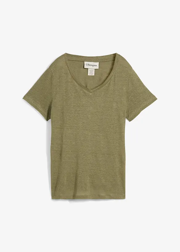 T-skjorte i 100% lin, bonprix