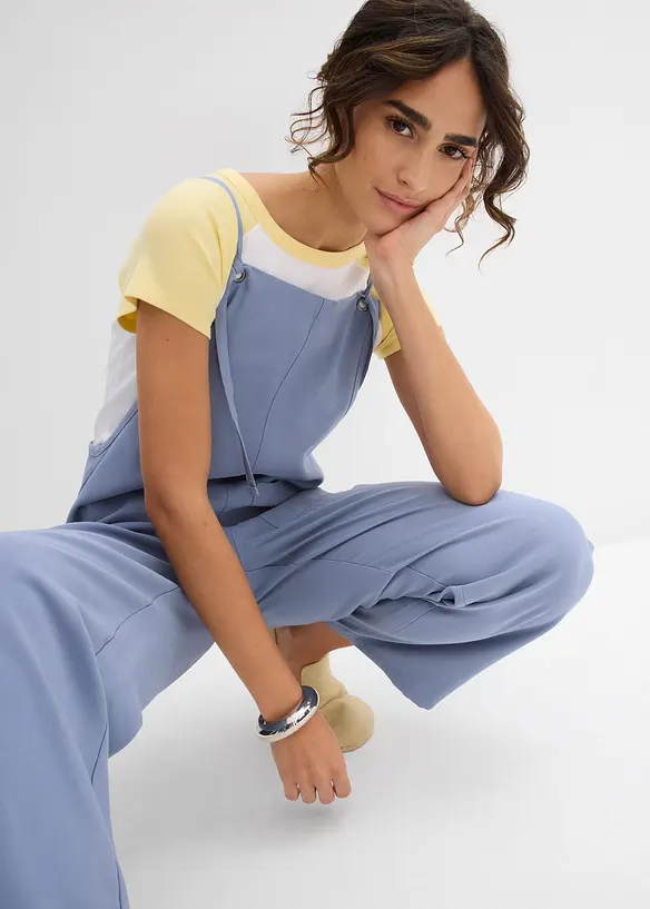Jumpsuit i myk viskose, bonprix
