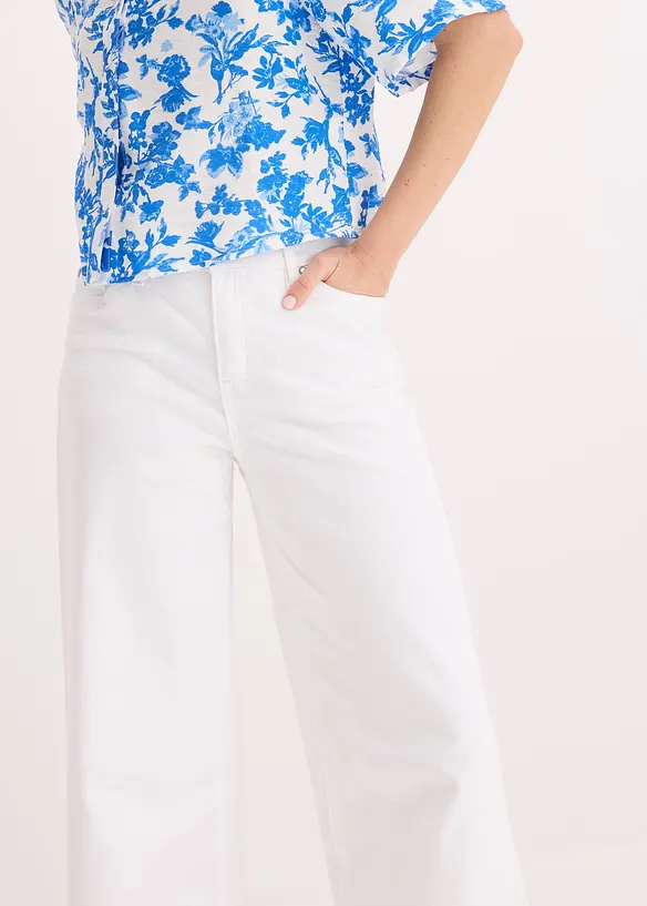 Culottes i elastisk bomullsmiks, bonprix