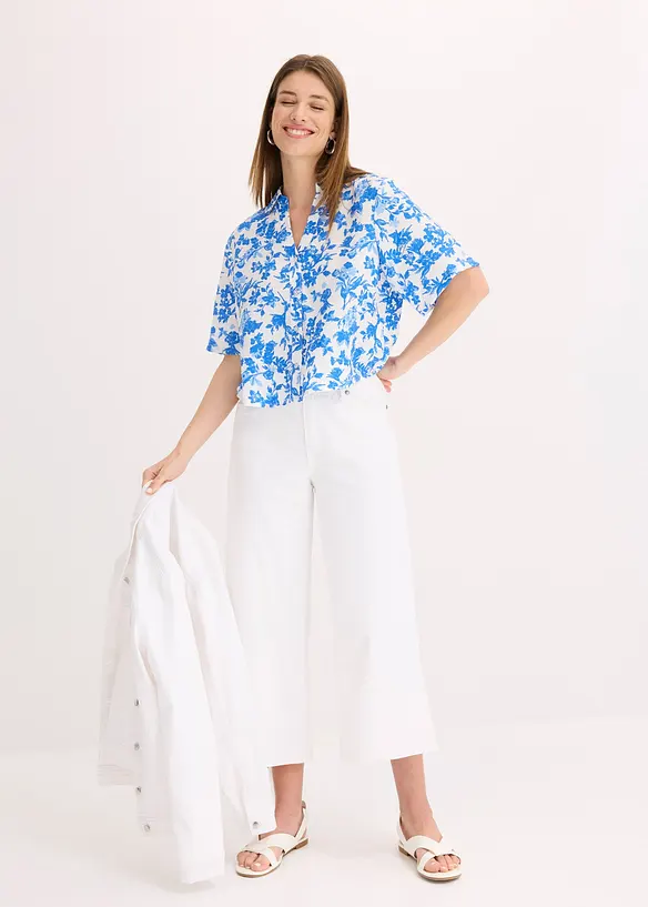 Culottes i elastisk bomullsmiks, bonprix