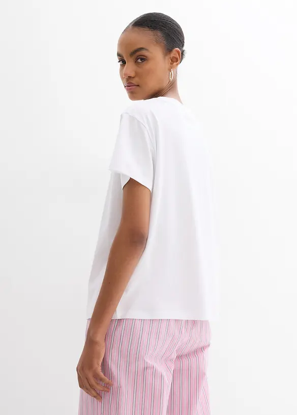 T-skjorte i 100% &oslash;kologisk bomull med trykk, bonprix