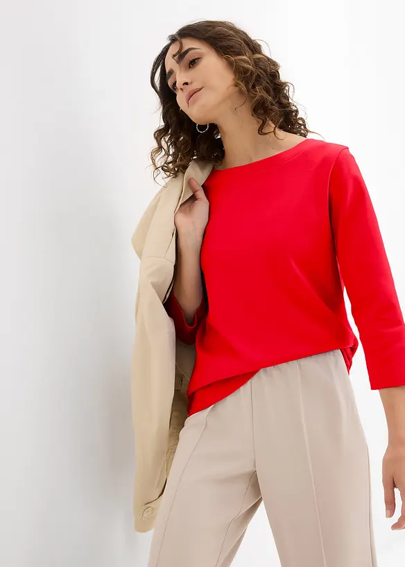 Topp i formstabil, 100% &oslash;kologisk bomull, bonprix