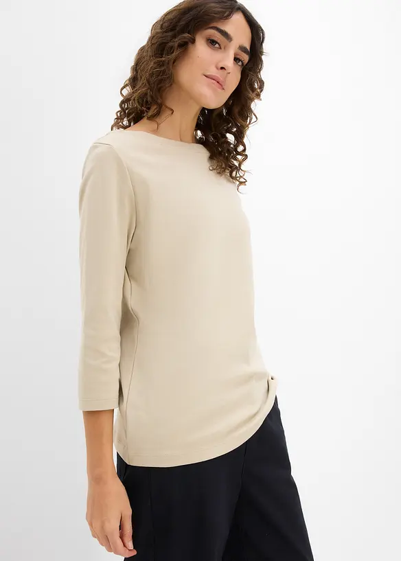 Topp i formstabil, 100% &oslash;kologisk bomull, bonprix